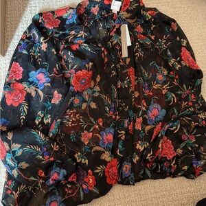 Floral Sheer Blouse